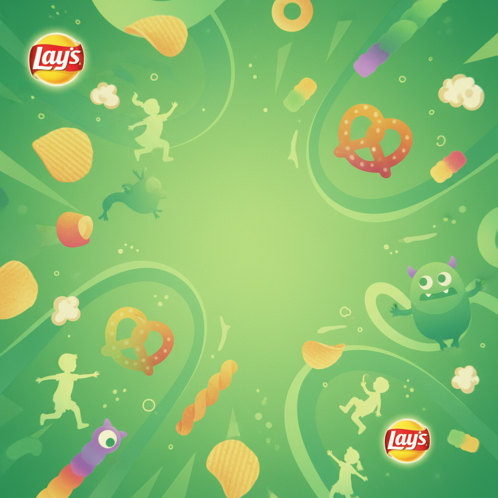 Playful snack background pattern