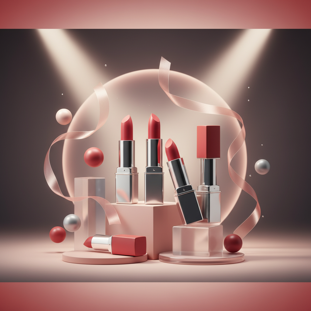 Vibrant abstract background pattern for Luxe Lips