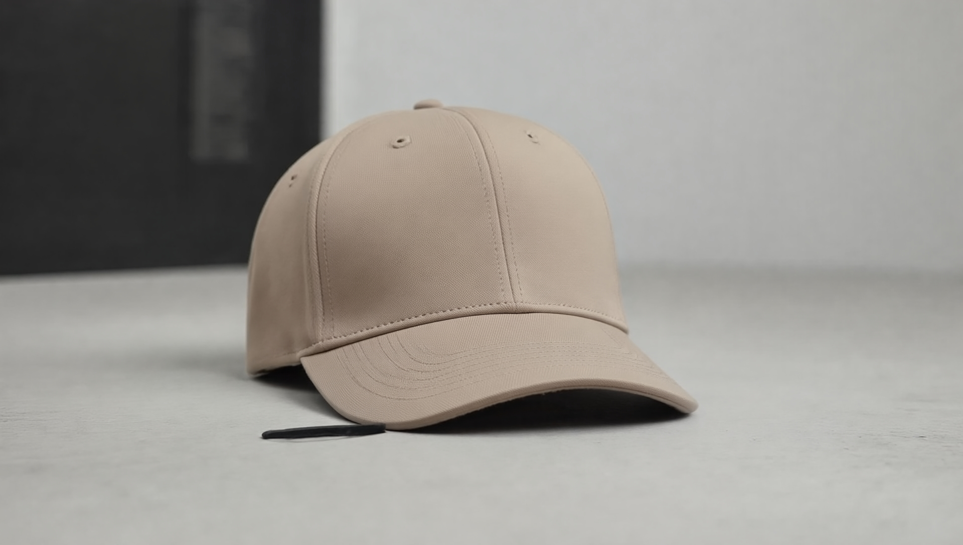 A woman confidently wearing the Tamika's Secret cap in an urban setting